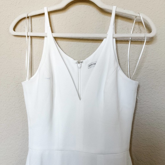 Dress The Population Iris Trumpet White Formal Maxi Dress Size XS - Picture 9 of 13